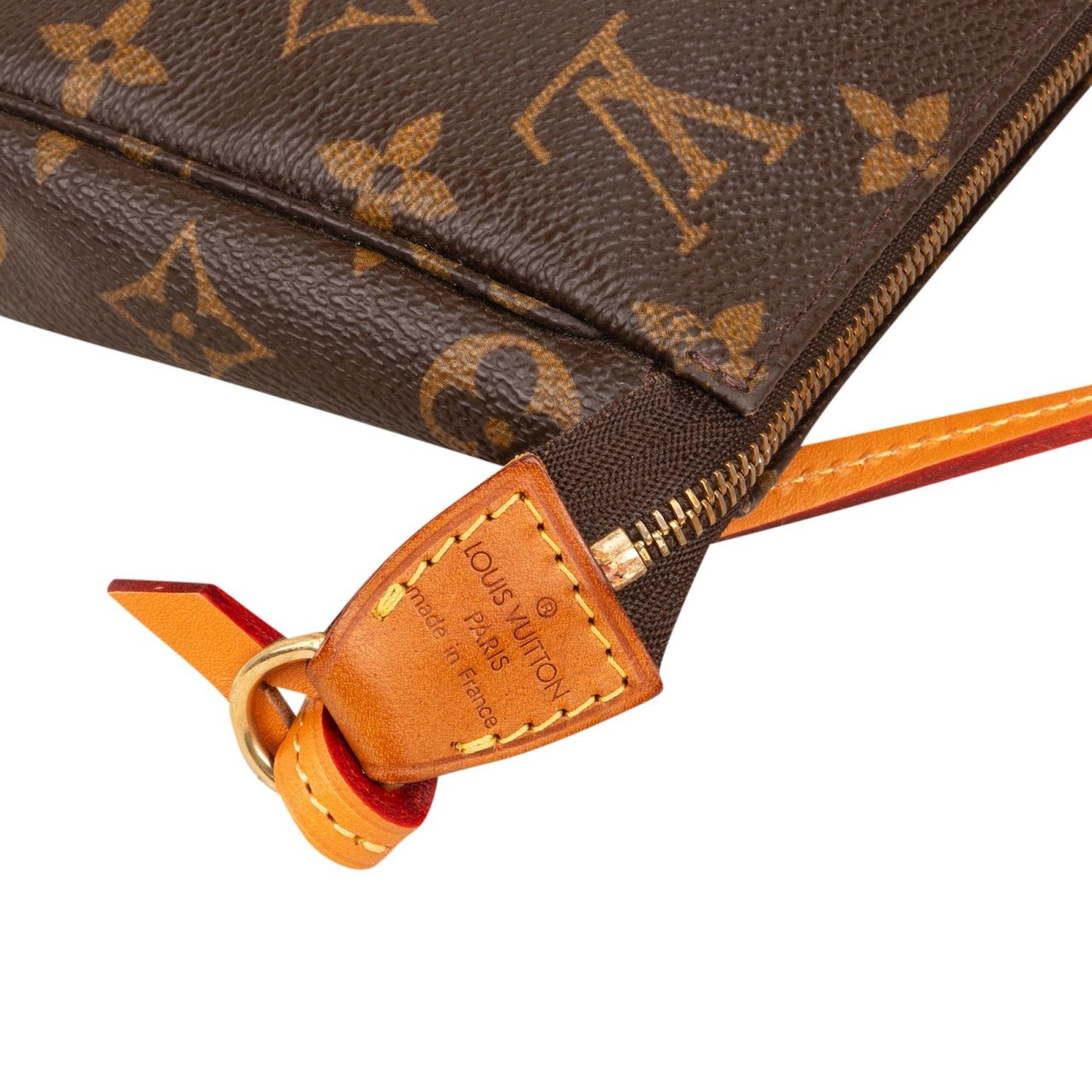 Louis Vuitton Monogram Canvas Pochette Accessoires Handbag Bruin