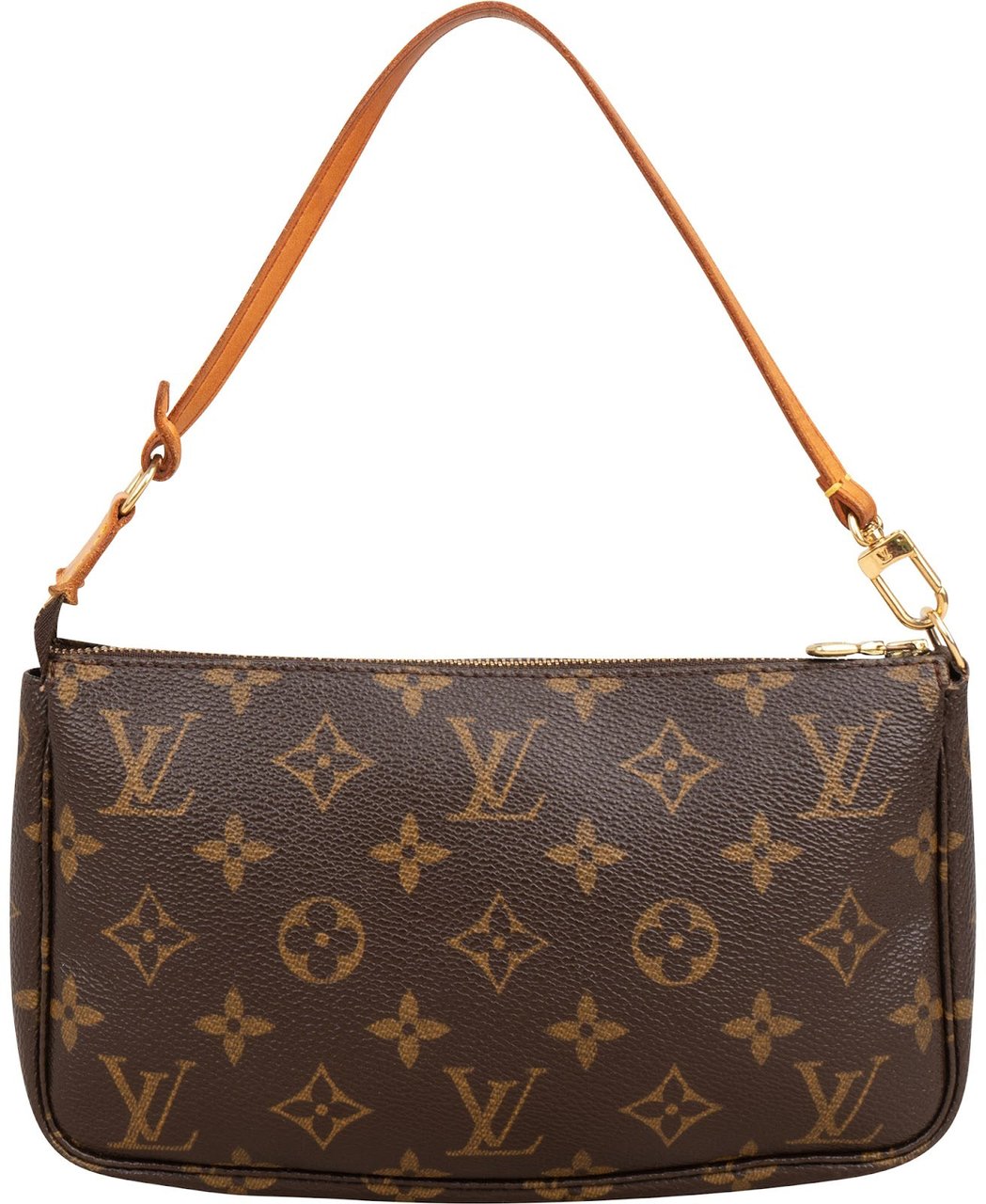 Louis Vuitton Monogram Canvas Pochette Accessoires Handbag Bruin