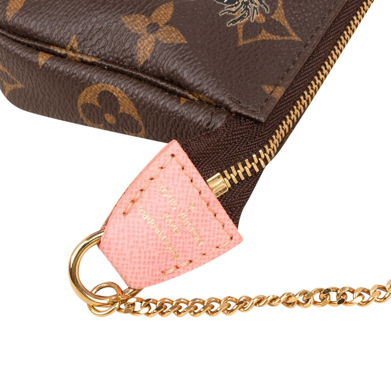 Louis Vuitton Monogram Illustre Mini Pochette Accessoires Handbag Bruin
