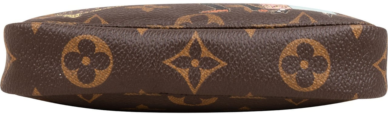 Louis Vuitton Monogram Illustre Mini Pochette Accessoires Handbag Bruin