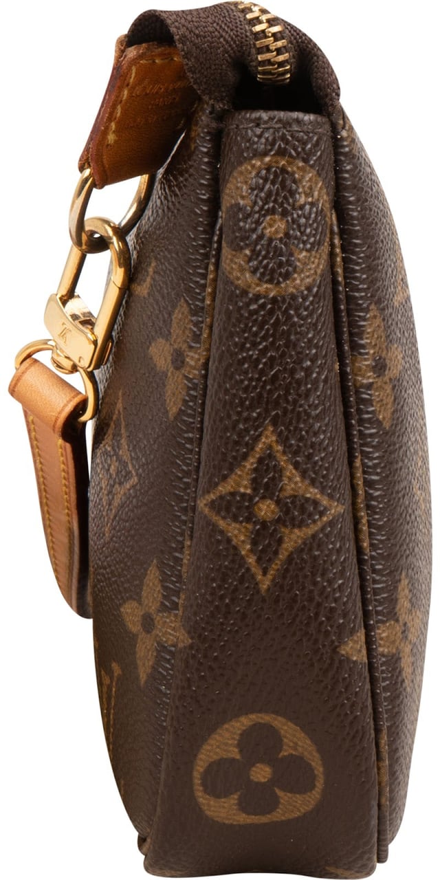 Louis Vuitton Monogram Canvas Pochette Accessoires Crossbody Bag Bruin