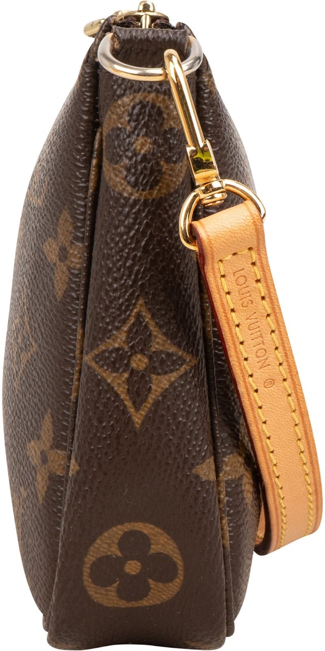 Louis Vuitton Monogram Canvas Pochette Accessoires Crossbody Bag Bruin
