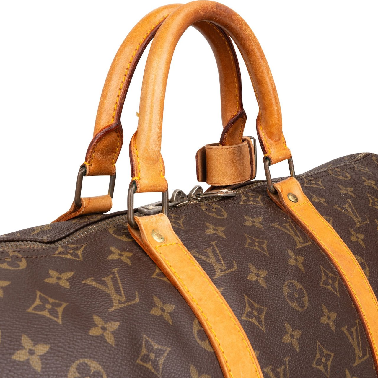 Louis Vuitton Monogram Canvas Keepall 50 Travel Bag Bruin
