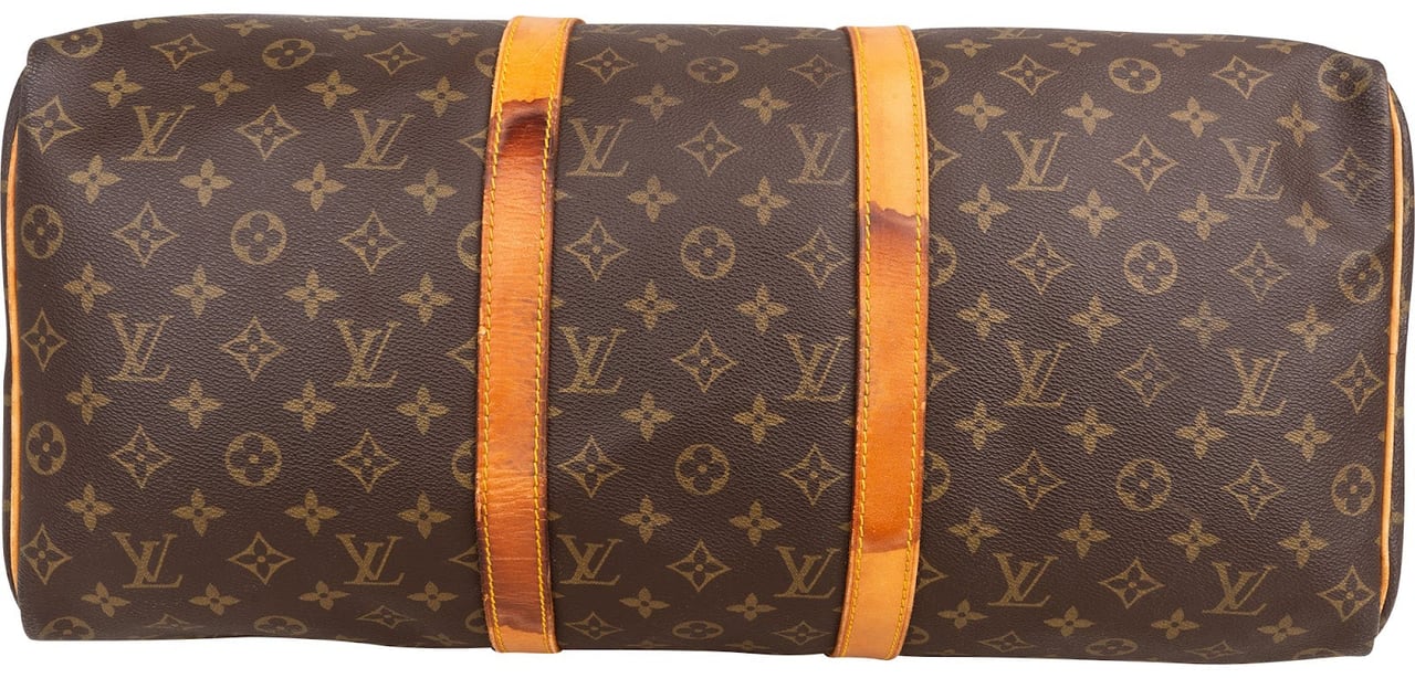 Louis Vuitton Monogram Canvas Keepall 50 Travel Bag Bruin