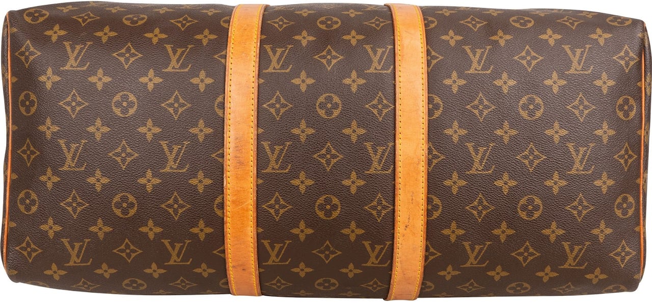Louis Vuitton Monogram Canvas Keepall 50 Travel Bag Bruin