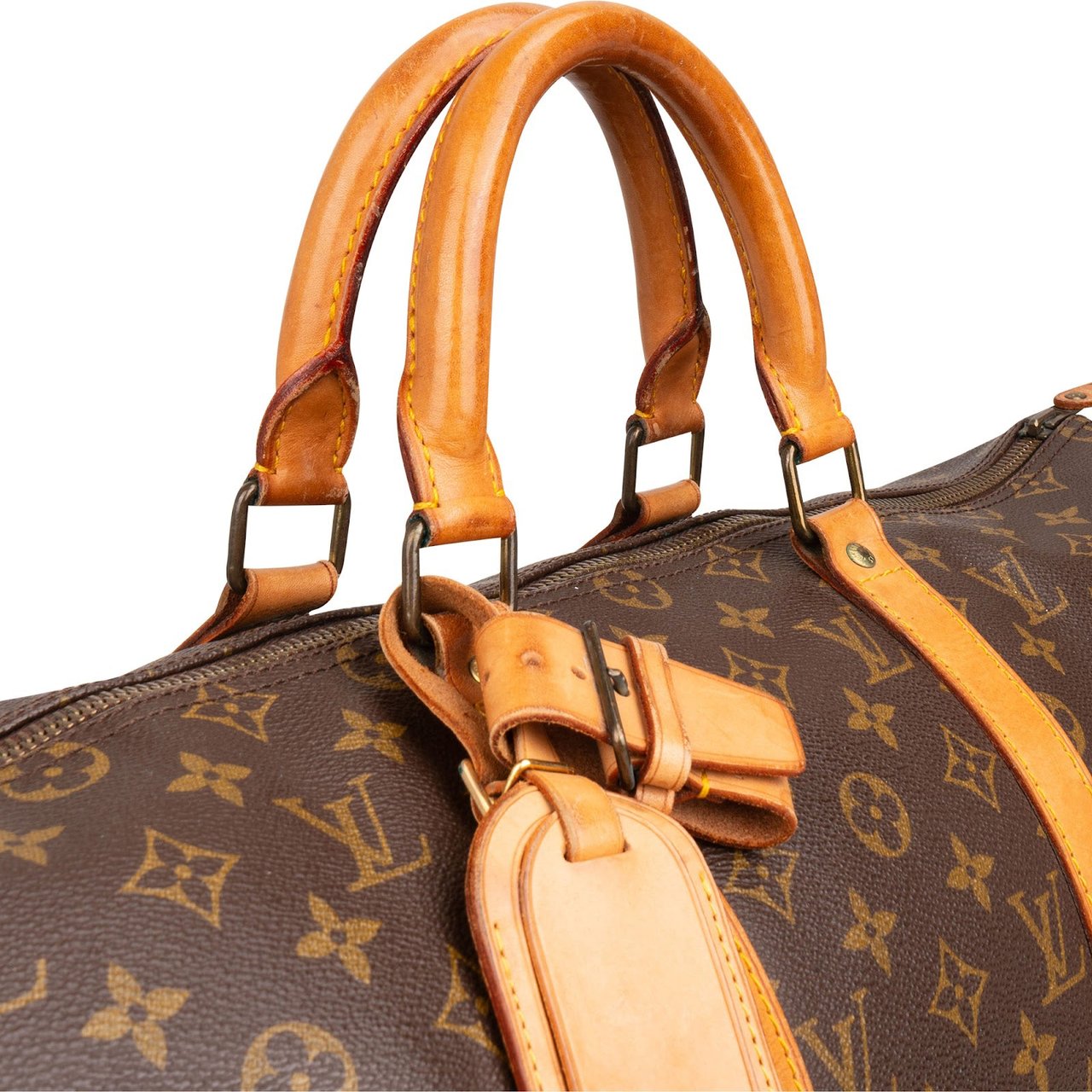 Louis Vuitton Monogram Canvas Keepall 50 Travel Bag Bruin