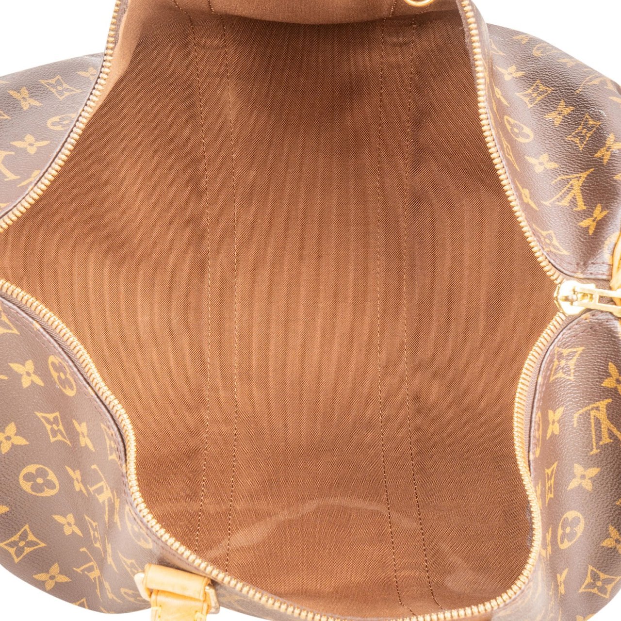 Louis Vuitton Monogram Canvas Keepall 45 Bandoulière Travel Bag Bruin