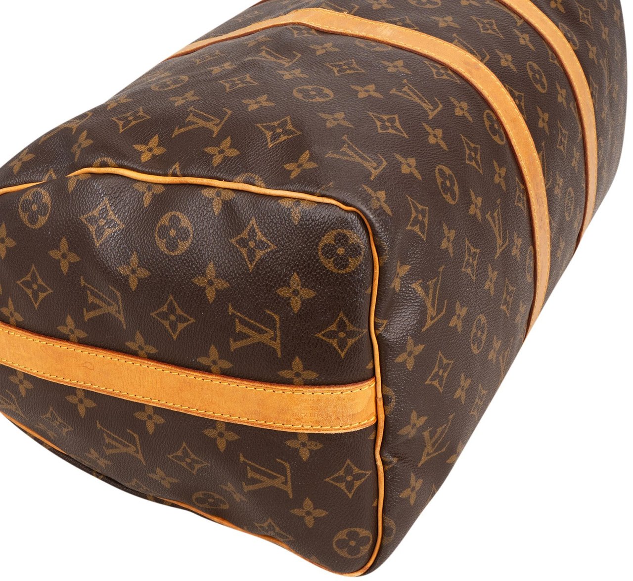 Louis Vuitton Monogram Canvas Keepall 45 Bandoulière Travel Bag Bruin