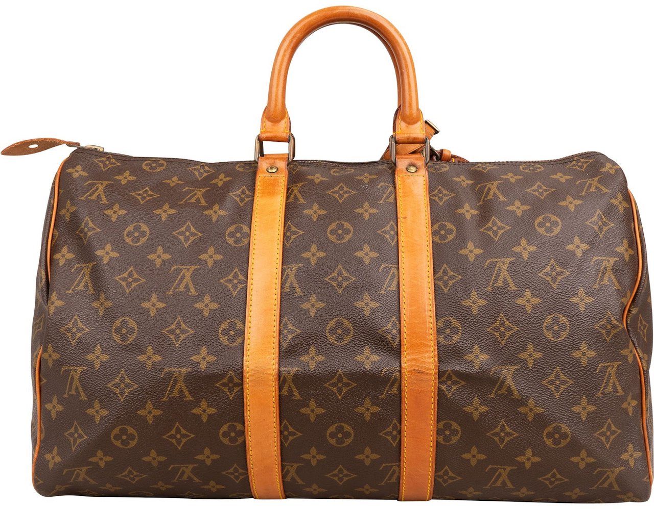 Louis Vuitton Monogram Canvas Keepall 45 Travel Bag Bruin
