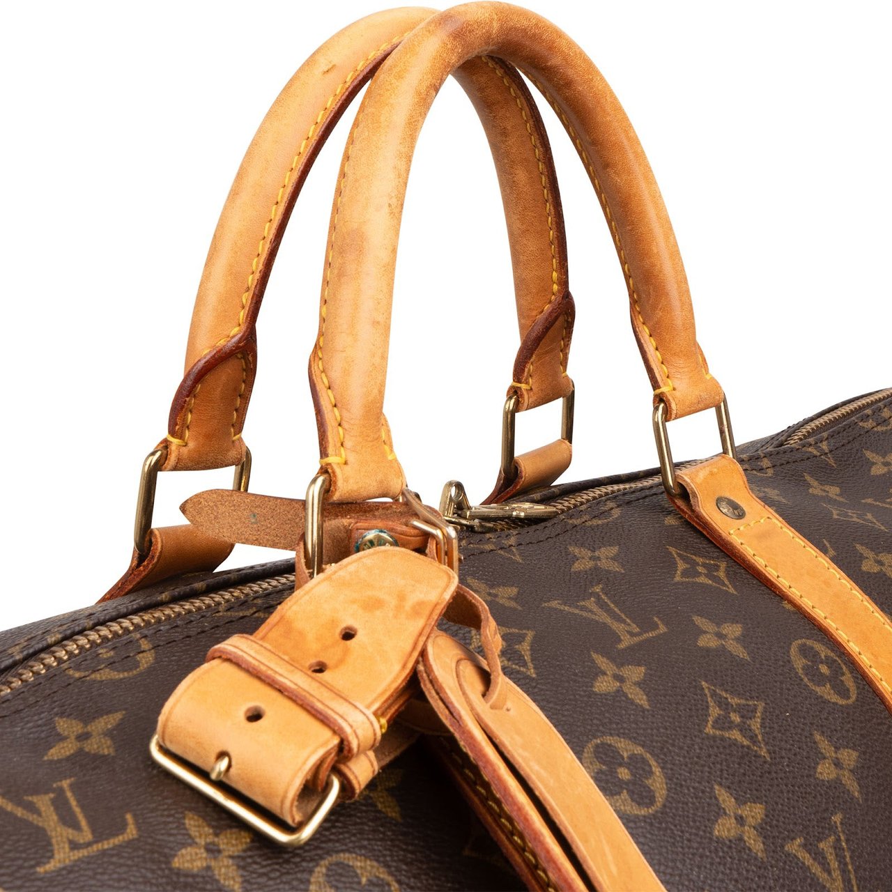 Louis Vuitton Monogram Canvas Keepall 60 Travel Bag Bruin