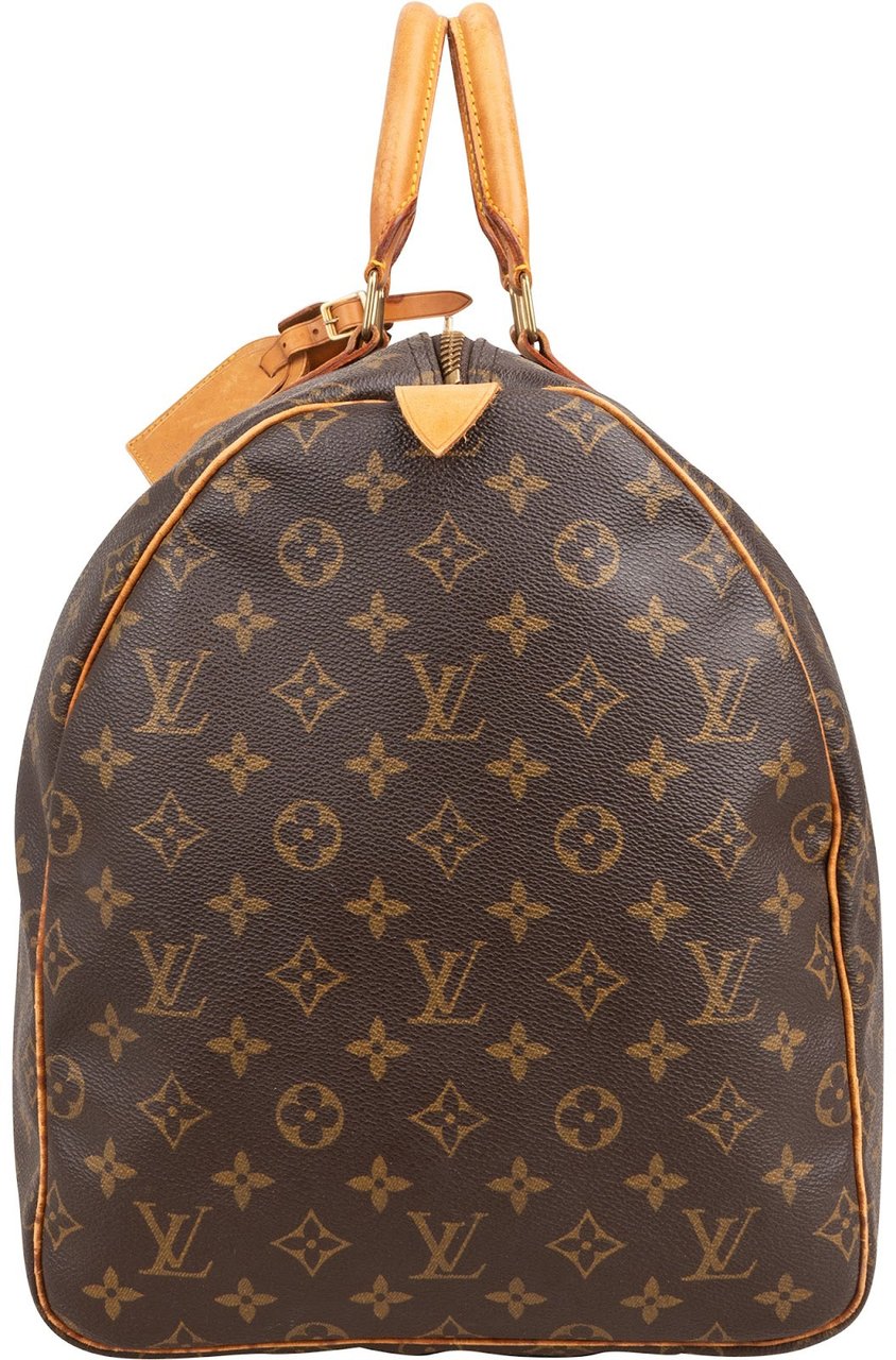 Louis Vuitton Monogram Canvas Keepall 60 Travel Bag Bruin