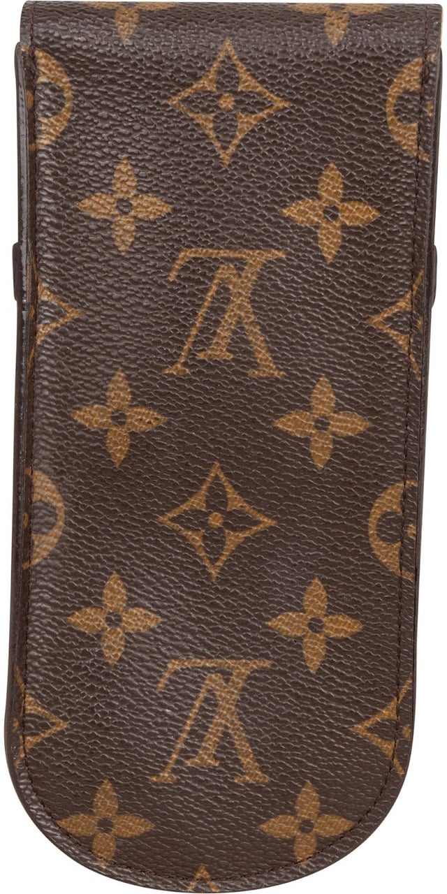 Louis Vuitton Monogram Canvas Stylo Lunettes Sunglasses Etui Case Bruin
