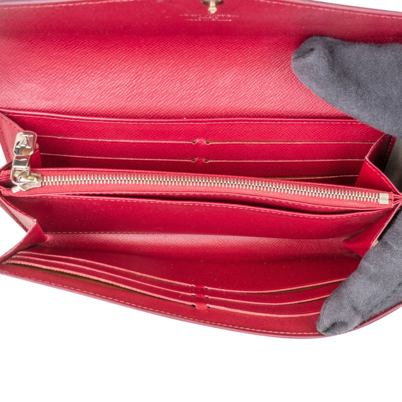 Louis Vuitton Fuchsia Epi Leather Sarah Wallet Roze