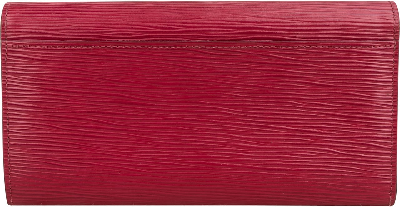 Louis Vuitton Fuchsia Epi Leather Sarah Wallet Roze