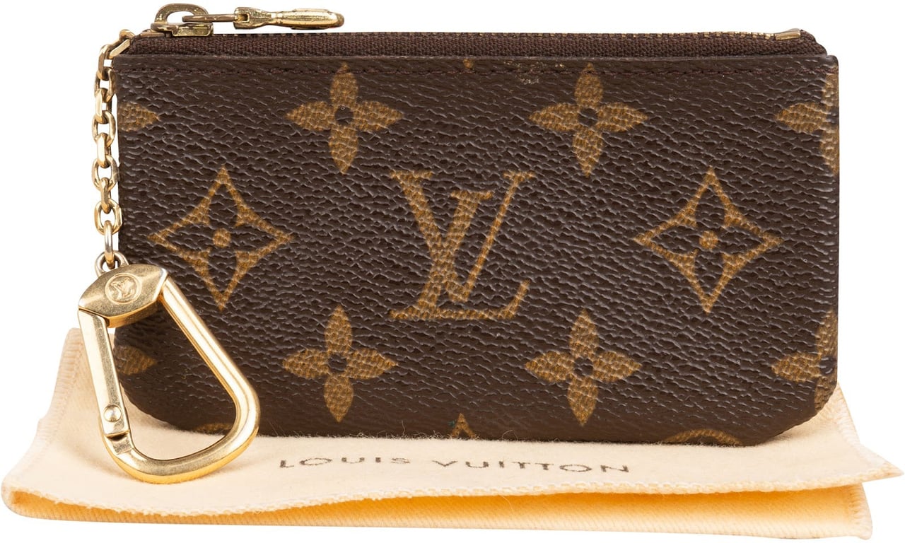 Louis Vuitton Monogram Canvas Cles Key Pouch Wallet Bruin
