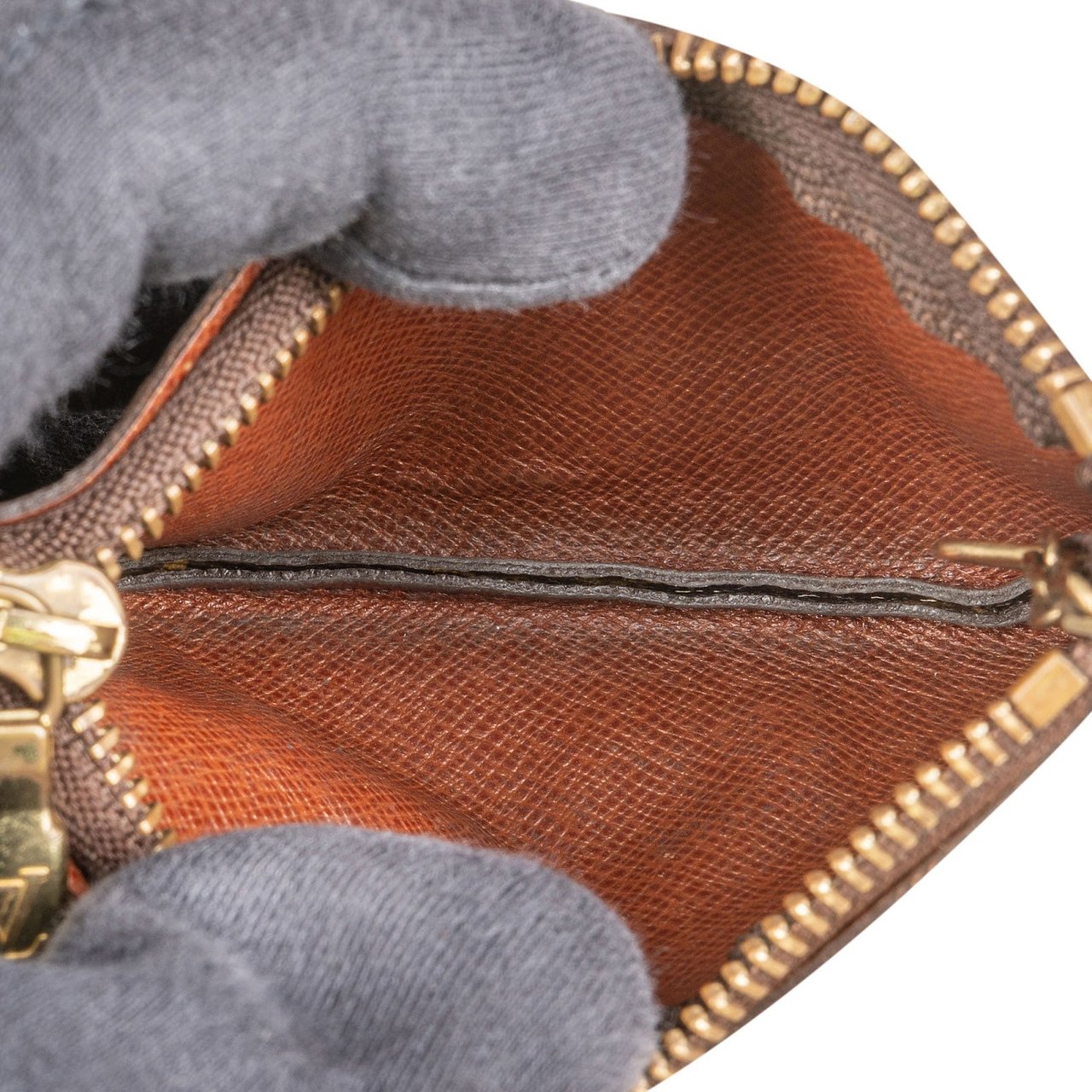 Louis Vuitton Monogram Canvas Cles Key Pouch Wallet Bruin
