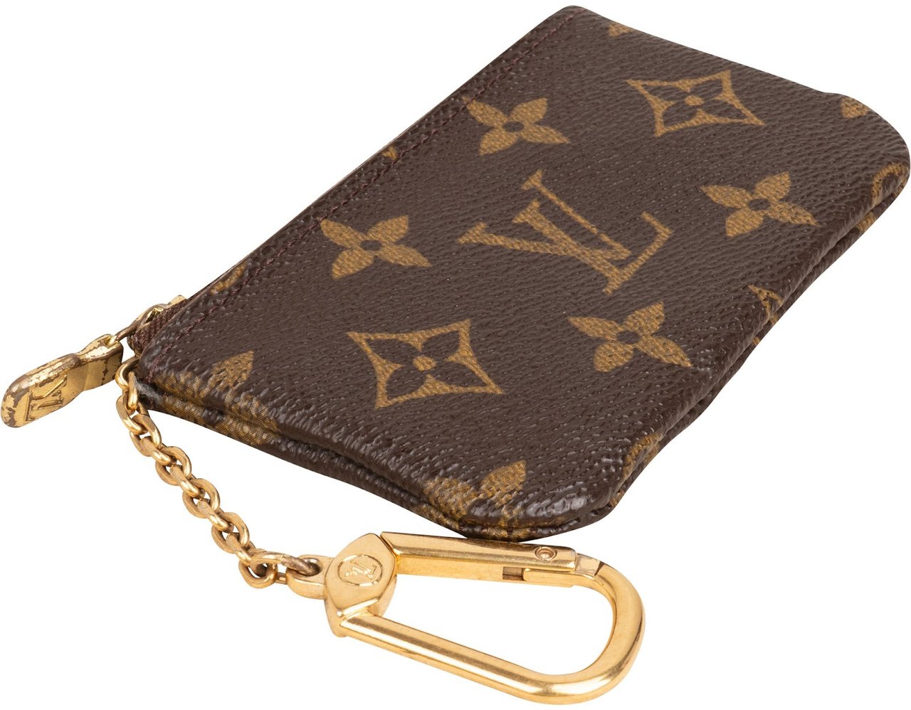 Louis Vuitton Monogram Canvas Cles Key Pouch Wallet Bruin