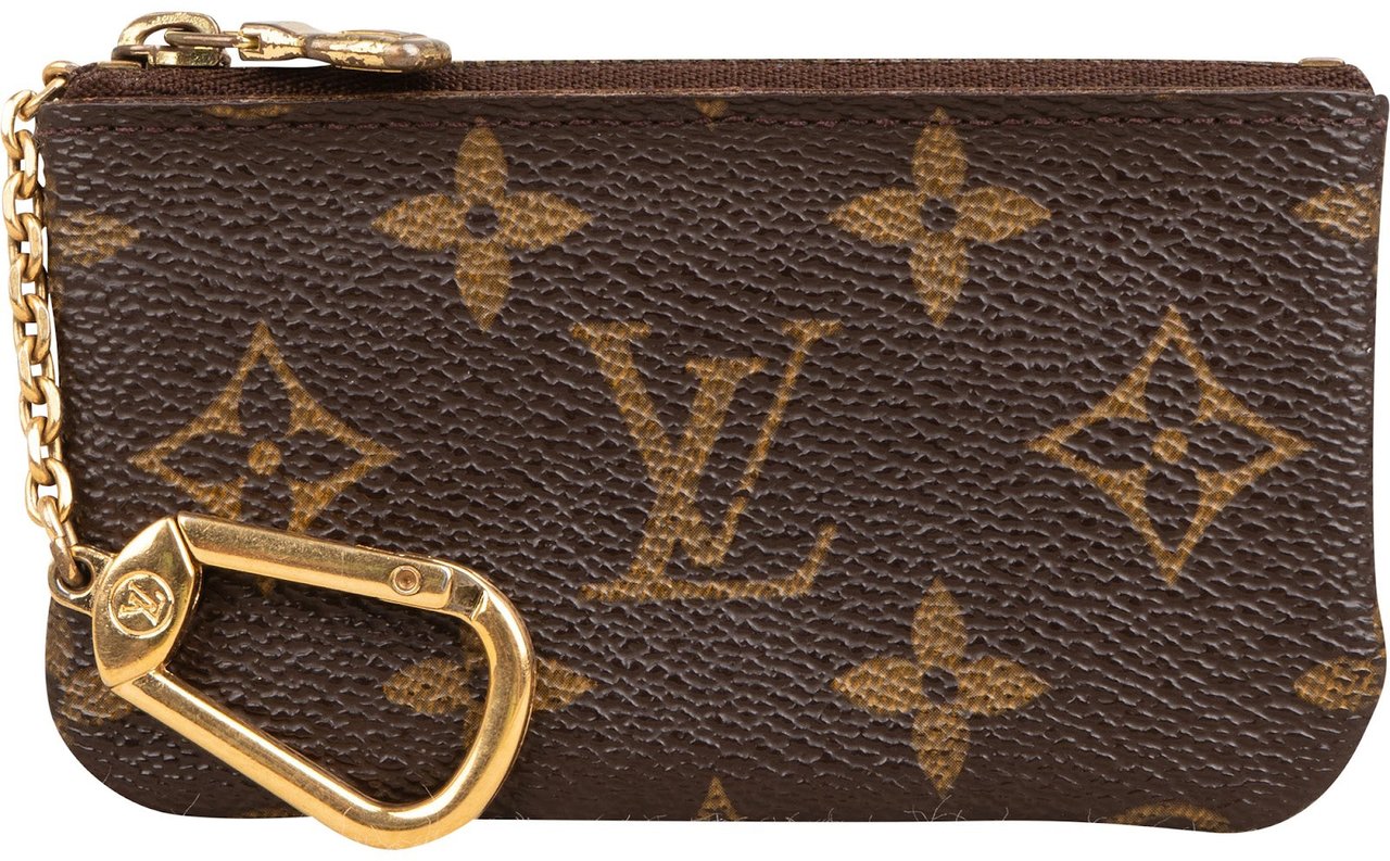 Louis Vuitton Monogram Canvas Cles Key Pouch Wallet Bruin