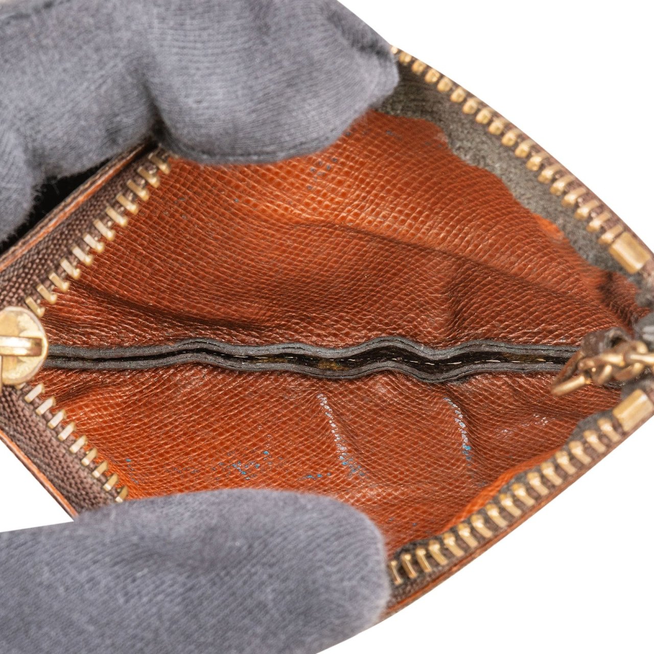 Louis Vuitton Monogram Canvas Cles Key Pouch Wallet Bruin
