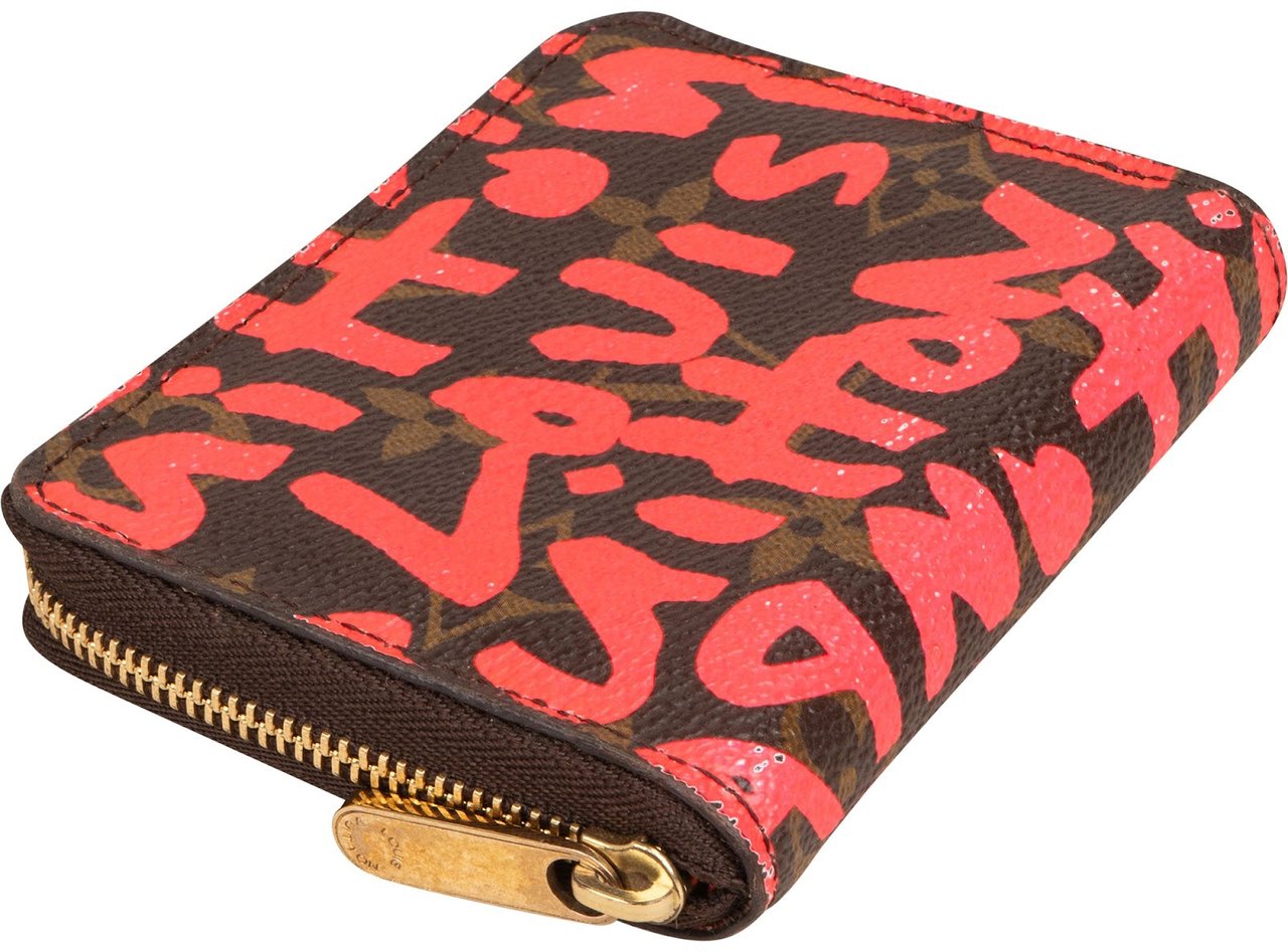 Louis Vuitton Monogram Graffiti Zippy Coin Purse Wallet Bruin