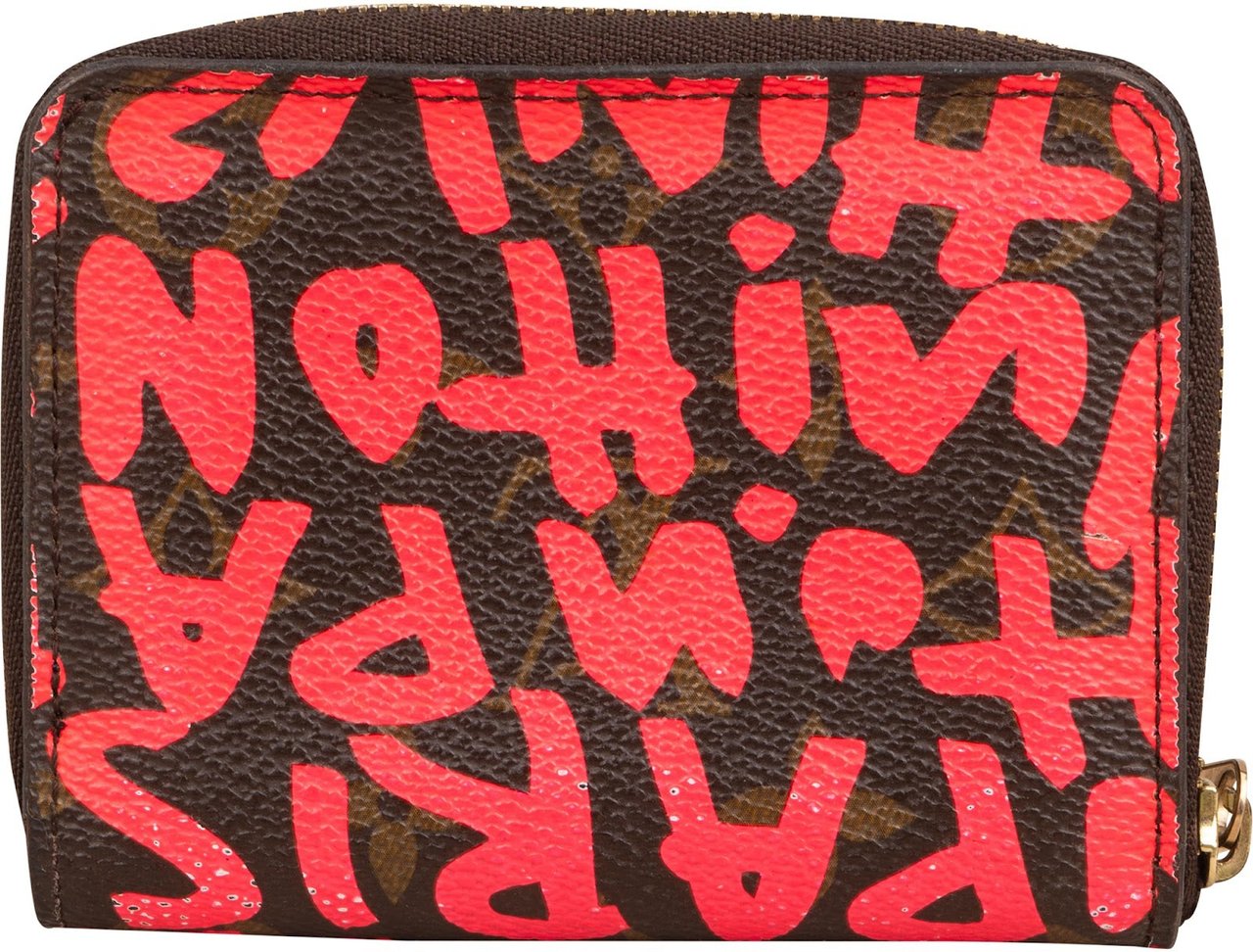 Louis Vuitton Monogram Graffiti Zippy Coin Purse Wallet Bruin