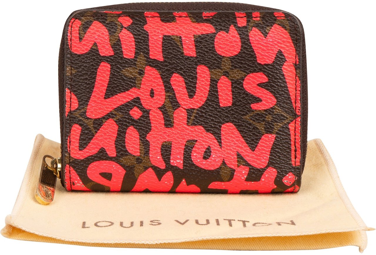 Louis Vuitton Monogram Graffiti Zippy Coin Purse Wallet Bruin