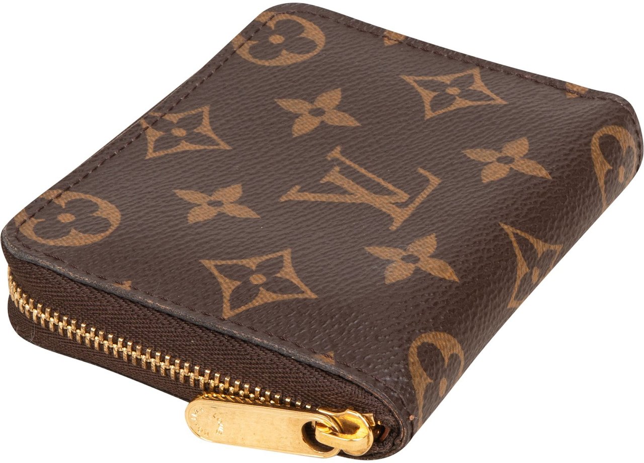 Louis Vuitton Monogram Canvas Zippy Coin Purse Wallet Bruin