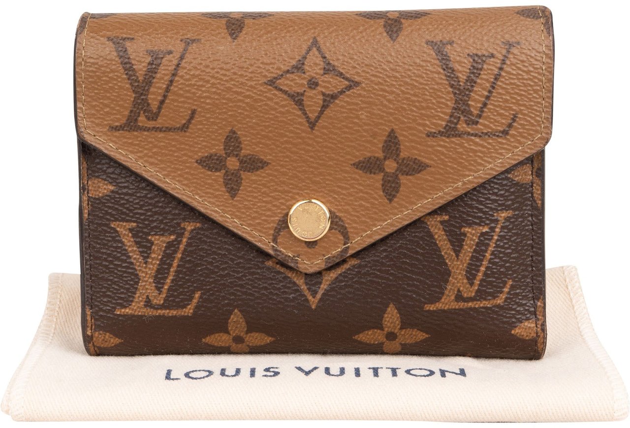 Louis Vuitton Monogram Reverse Canvas Victorine Wallet Bruin