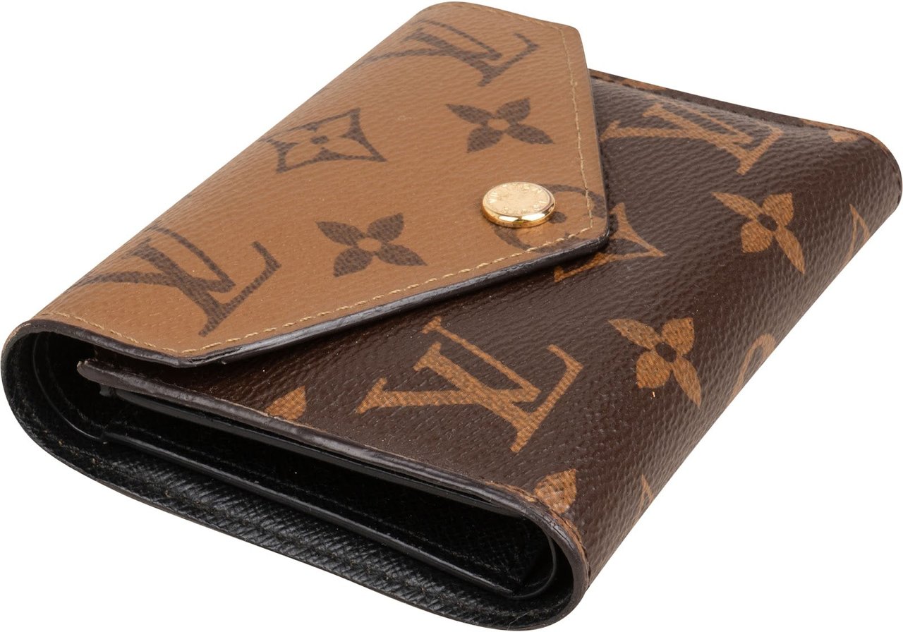 Louis Vuitton Monogram Reverse Canvas Victorine Wallet Bruin