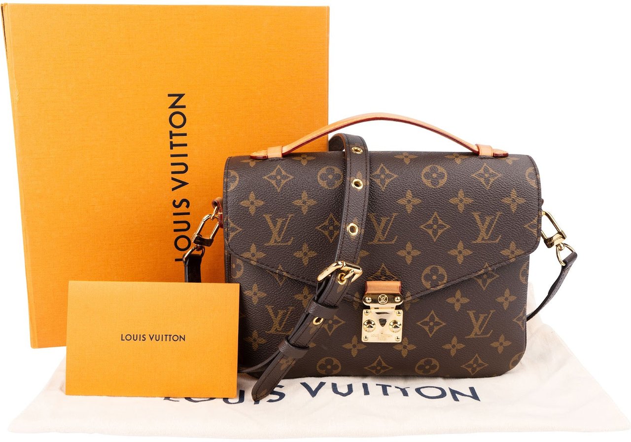 Louis Vuitton Monogram Canvas Pochette Métis Handbag Bruin