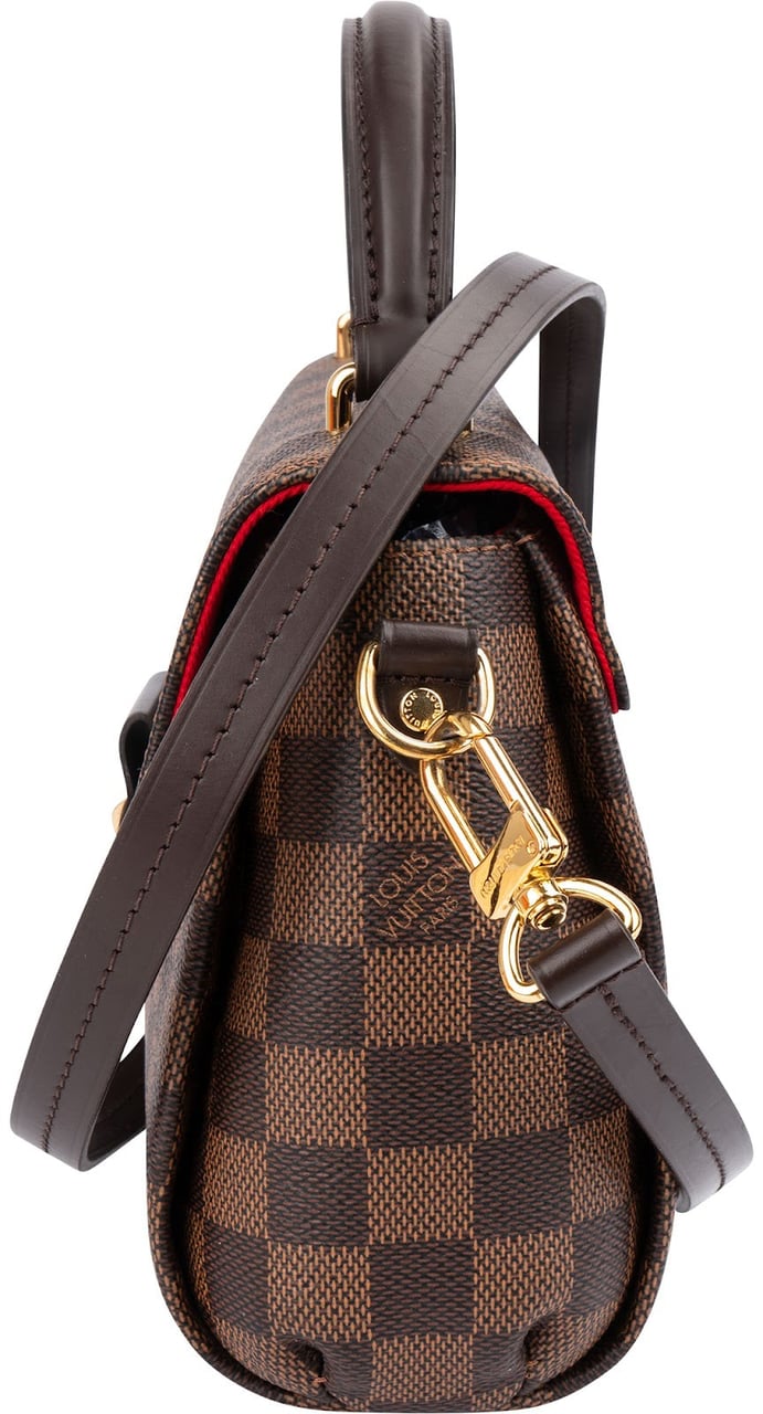 Louis Vuitton Monogram Damier Ebene Croisette Handbag Bruin