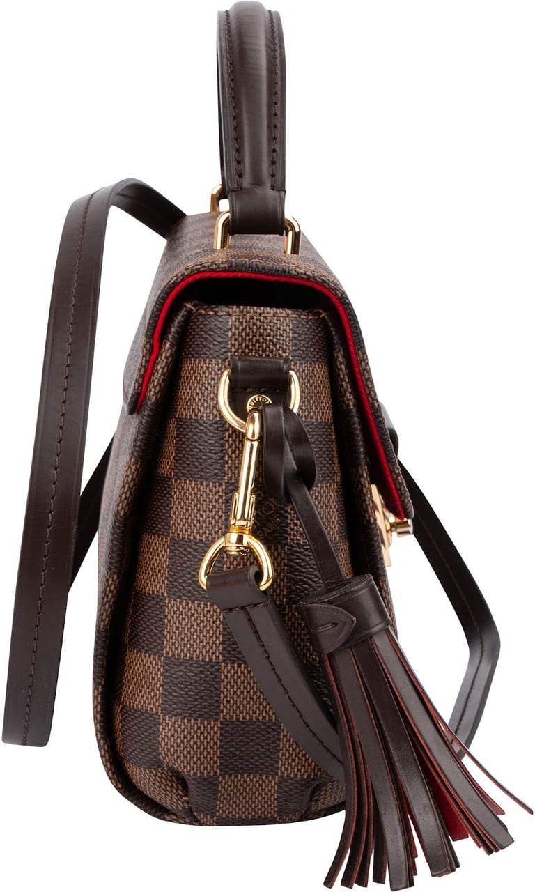 Louis Vuitton Monogram Damier Ebene Croisette Handbag Bruin