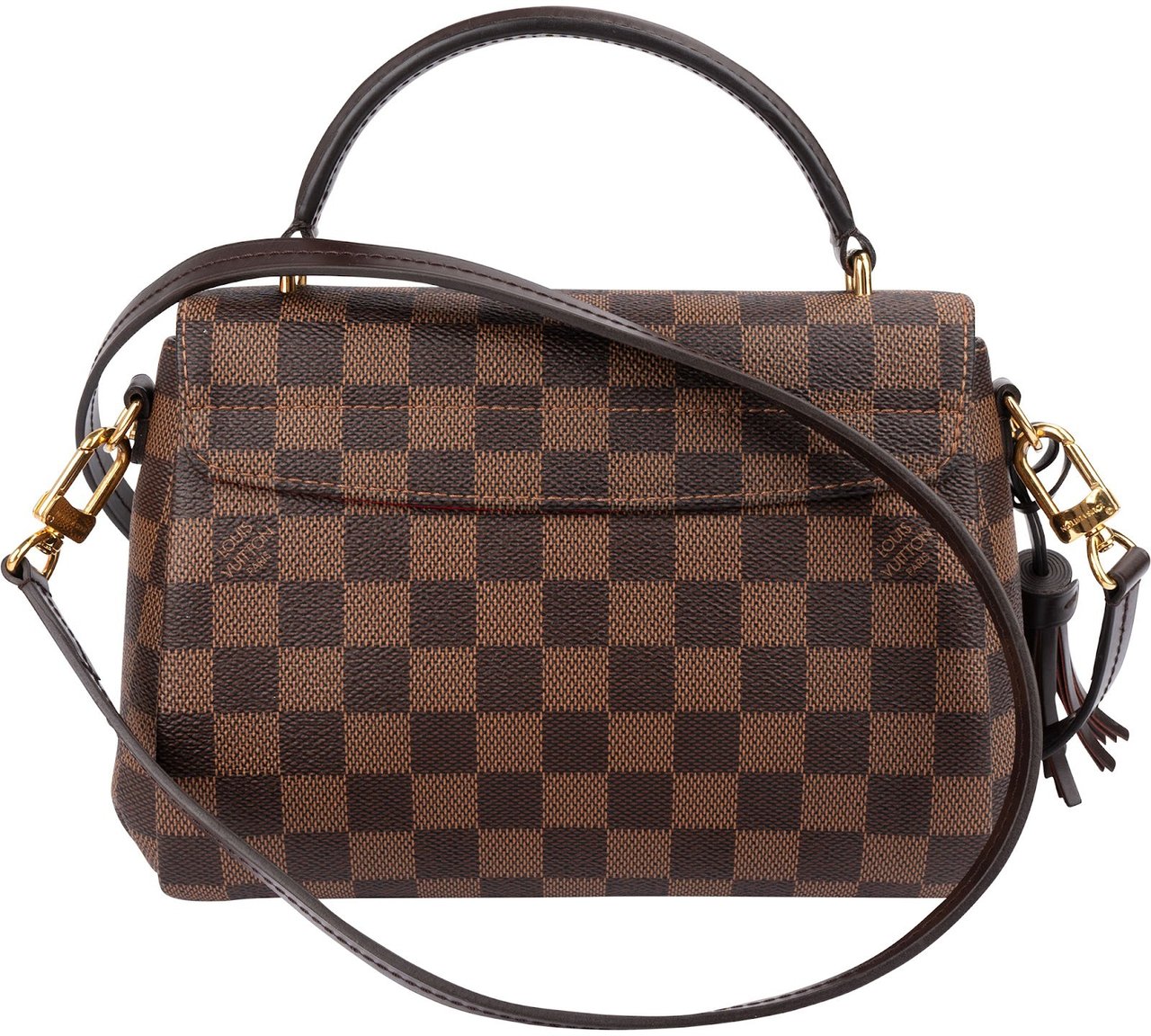 Louis Vuitton Monogram Damier Ebene Croisette Handbag Bruin