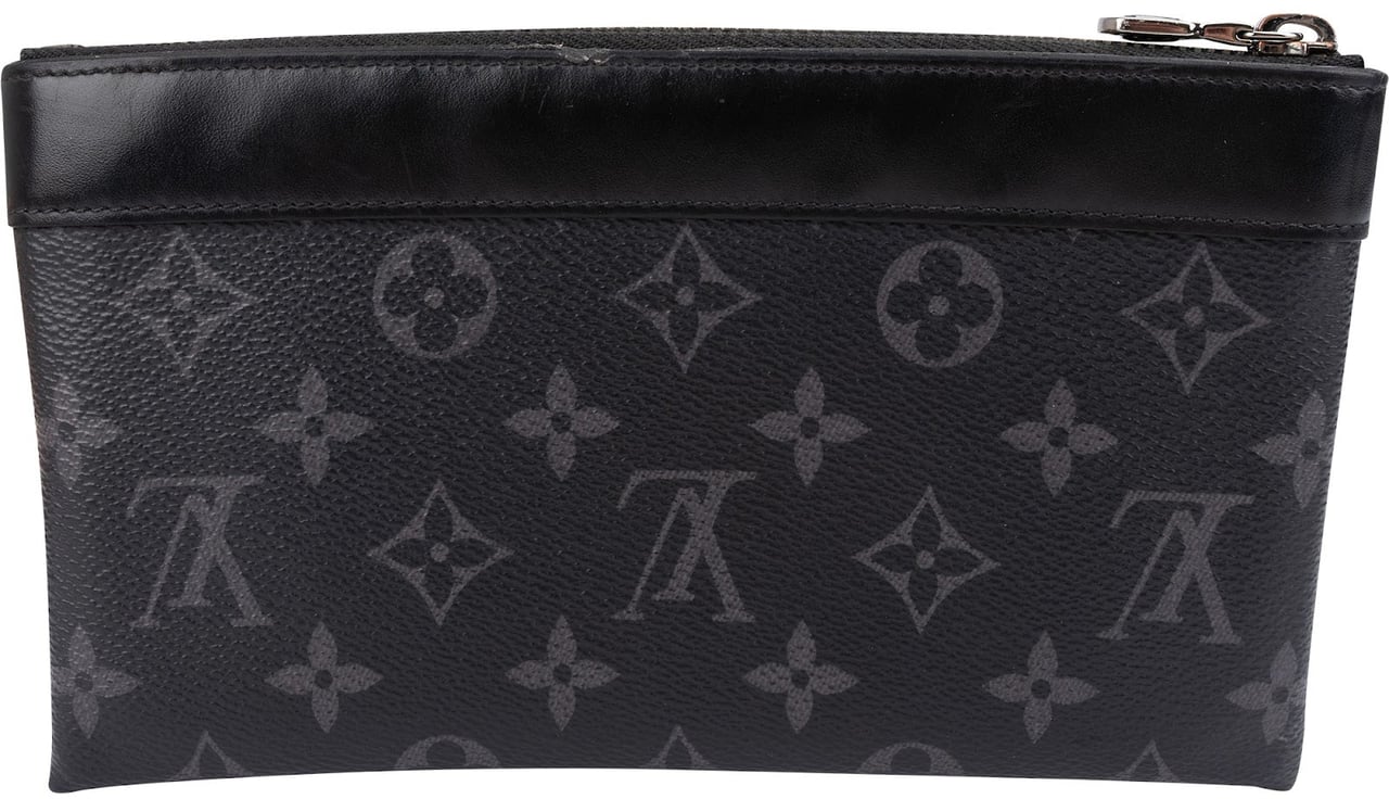 Louis Vuitton Monogram Eclipse Pochette Discovery PM Clutch Zwart