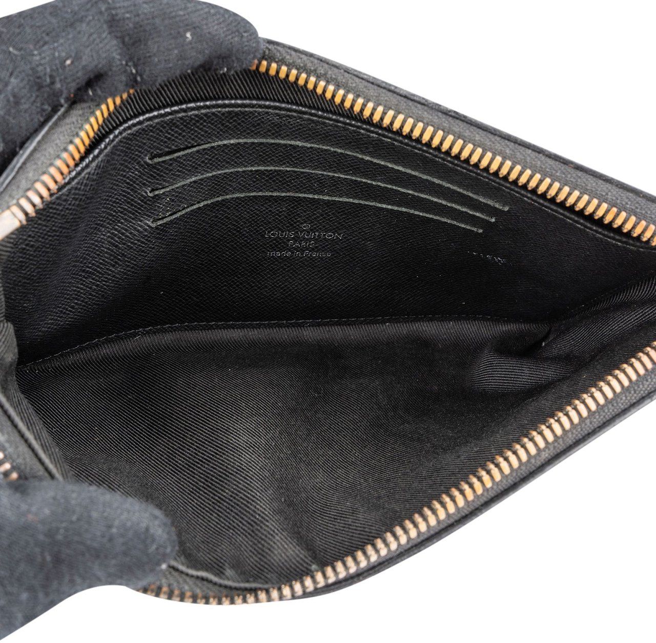 Louis Vuitton Monogram Eclipse Pochette Discovery PM Clutch Zwart