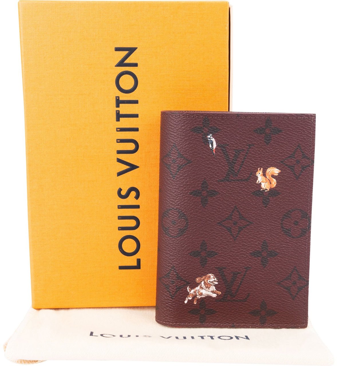 Louis Vuitton Limited Monogram Animals Passport Cover Rood