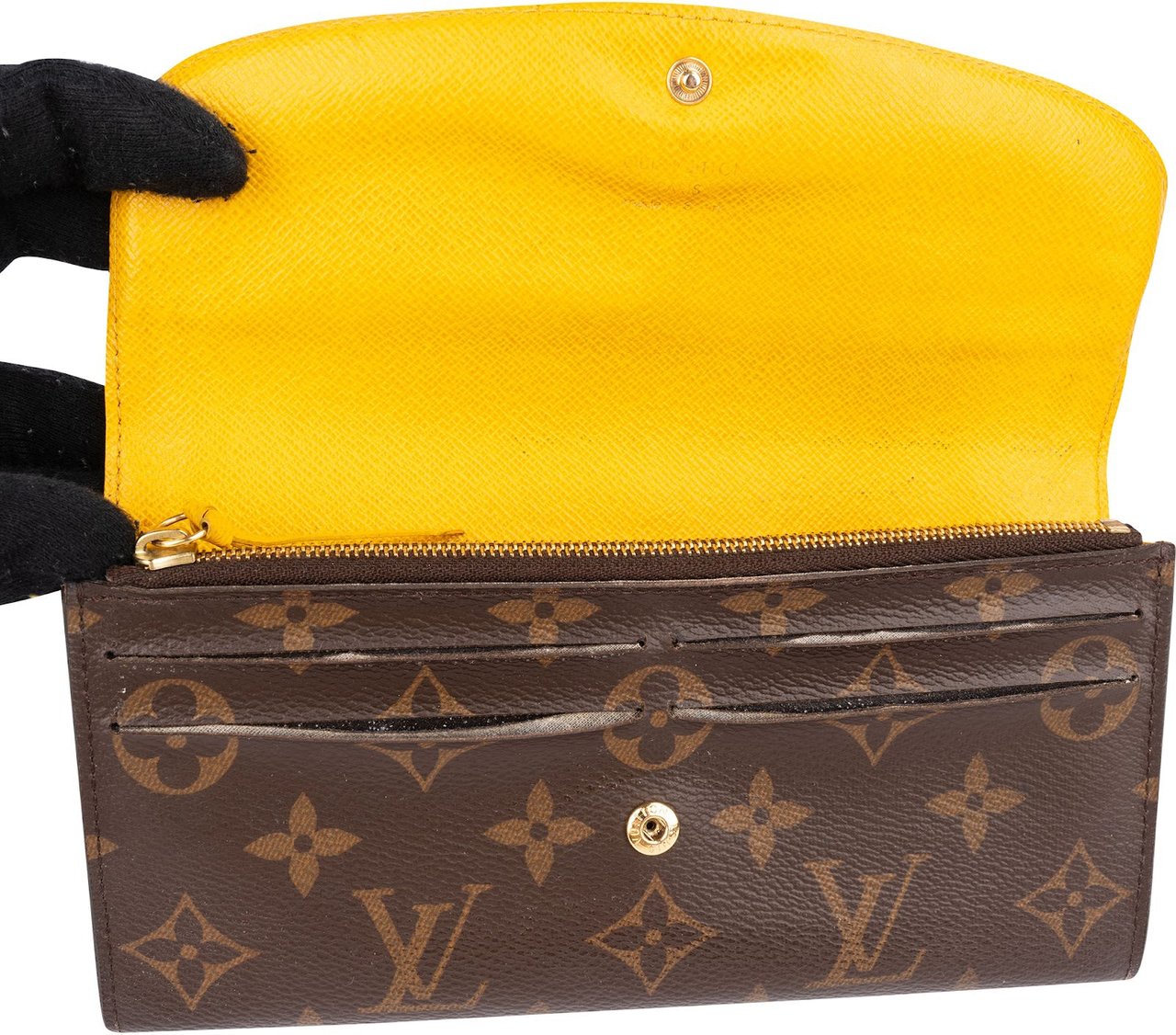 Louis Vuitton Monogram Canvas Emilie Wallet Bruin