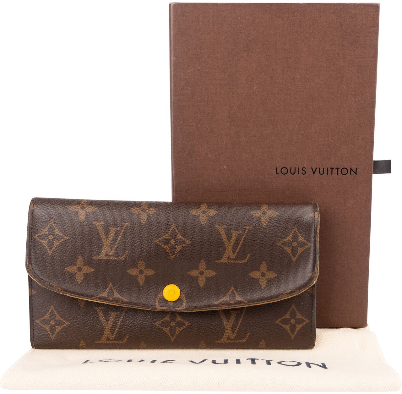 Louis Vuitton Monogram Canvas Emilie Wallet Bruin