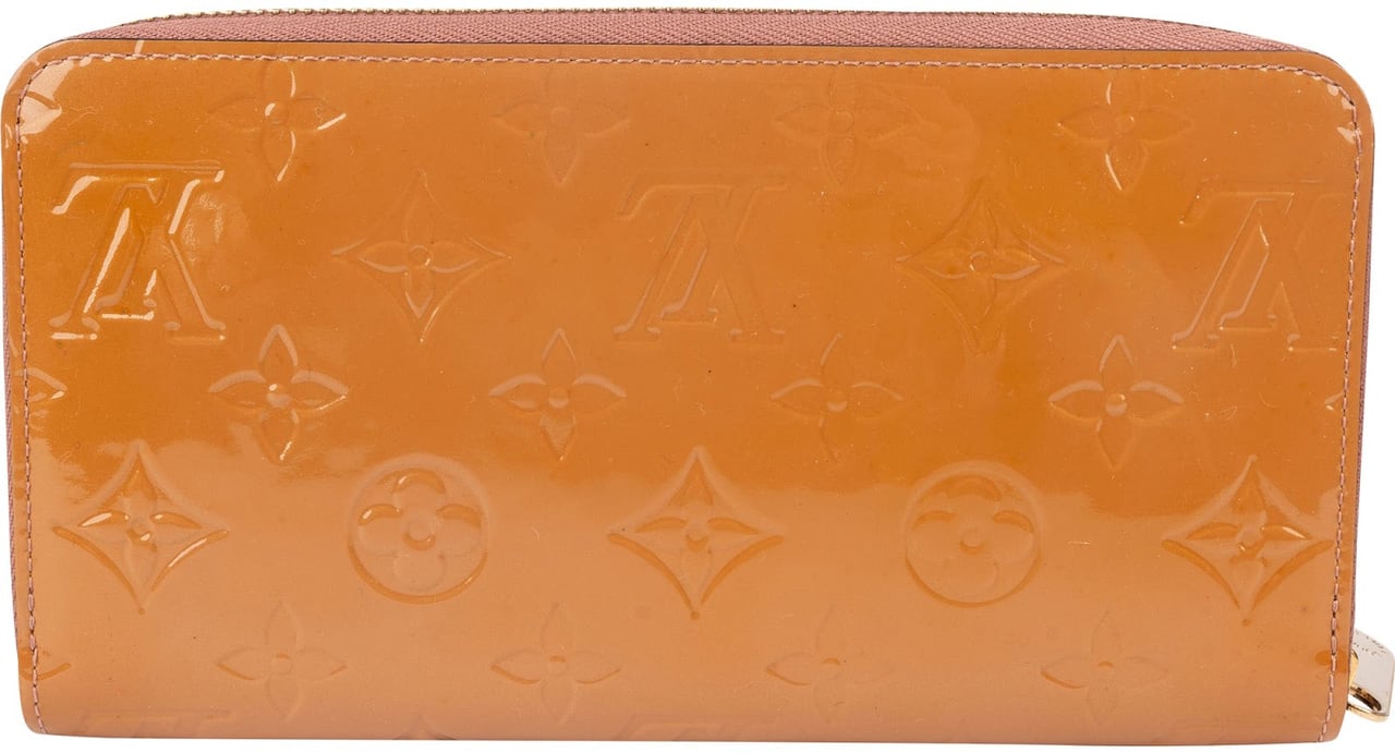 Louis Vuitton Monogram Vernis Zippy Wallet Oranje