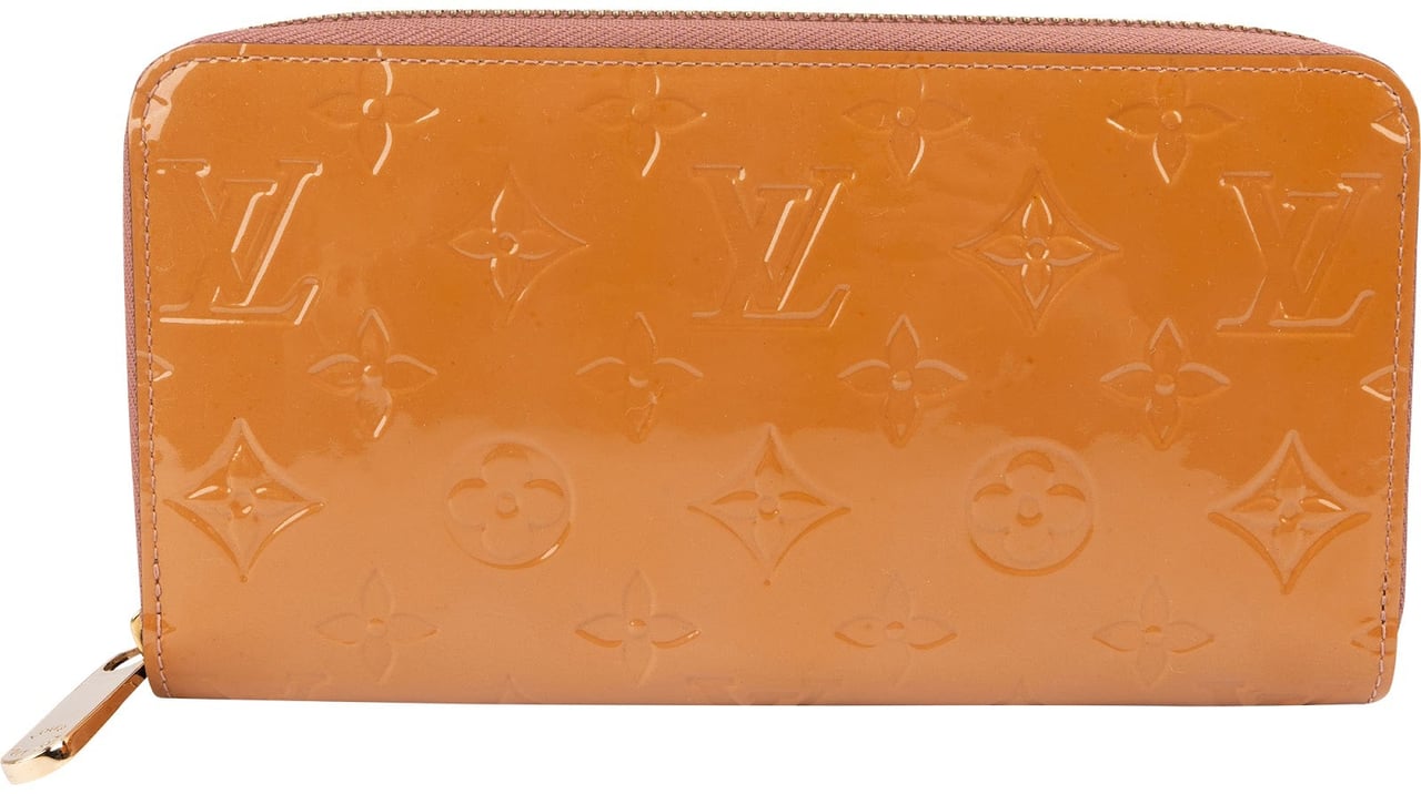 Louis Vuitton Monogram Vernis Zippy Wallet Oranje