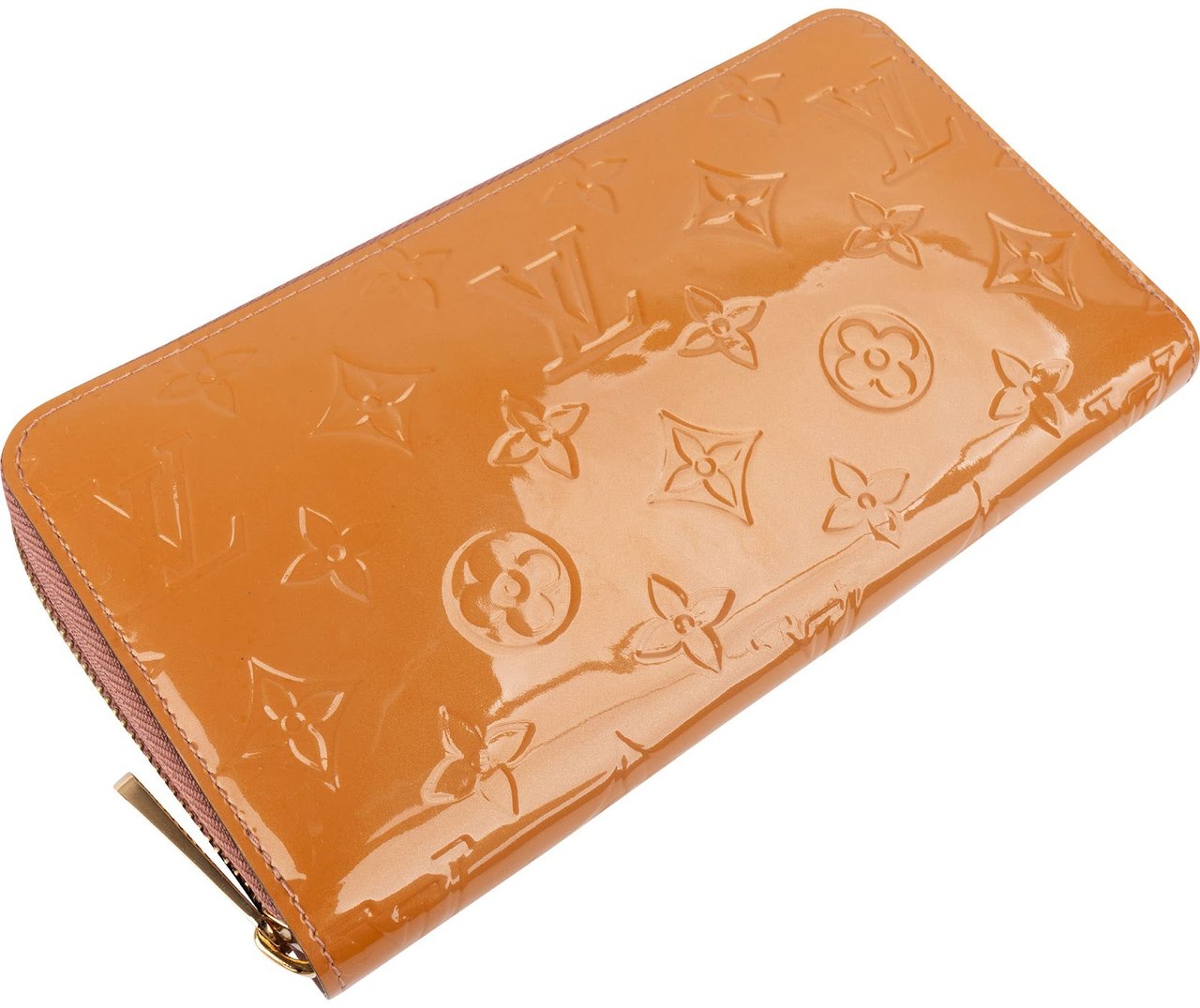 Louis Vuitton Monogram Vernis Zippy Wallet Oranje