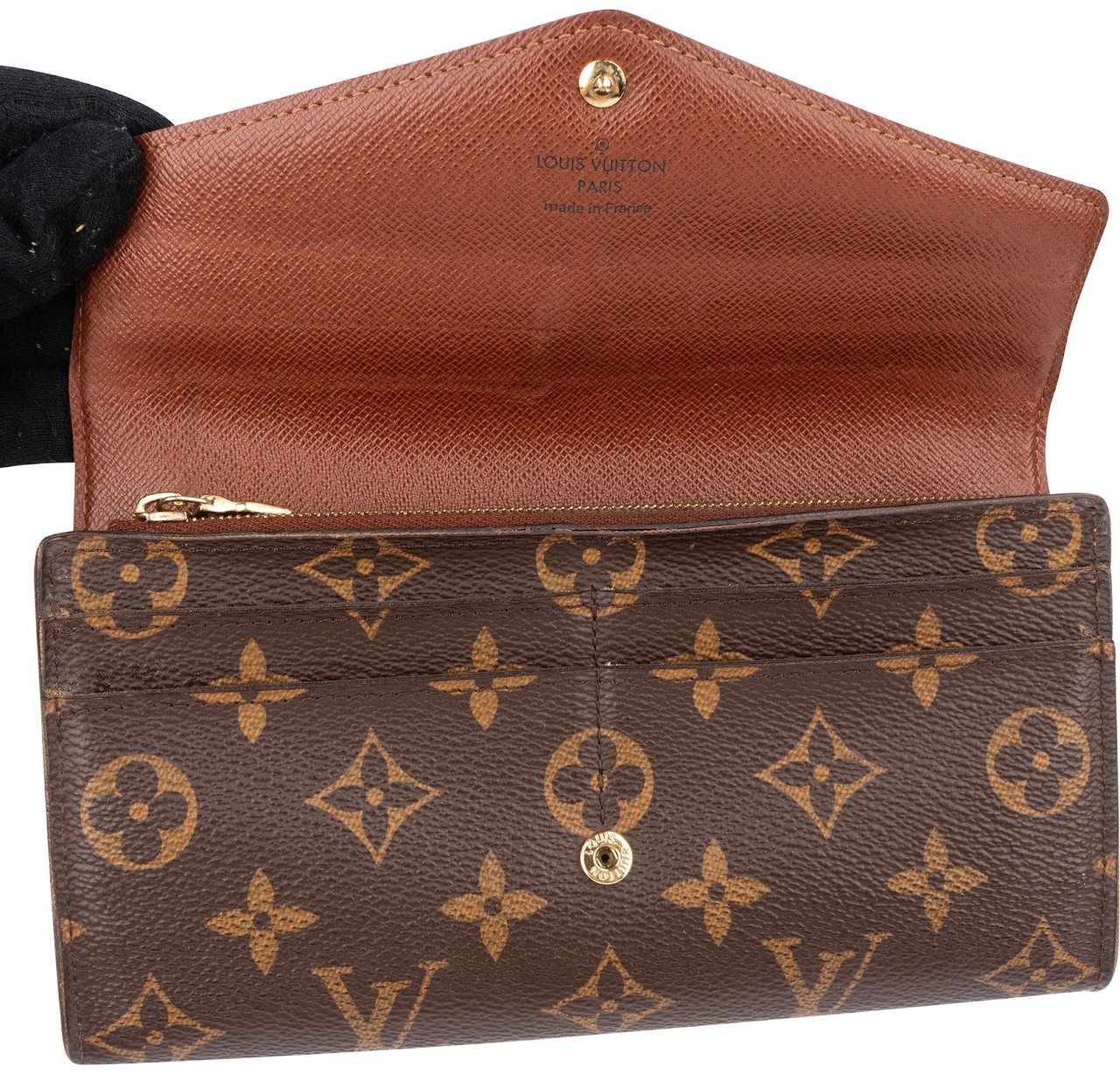 Louis Vuitton Monogram Canvas Sarah Wallet Bruin