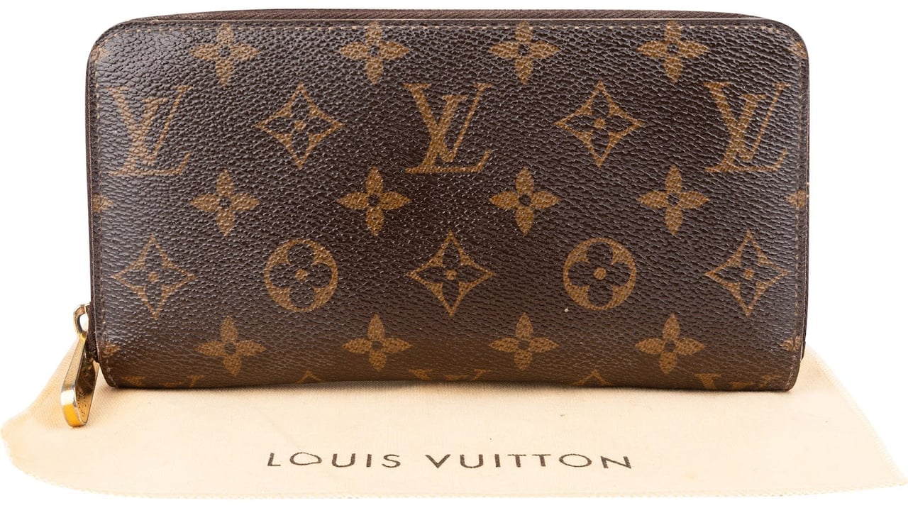 Louis Vuitton Monogram Canvas Zippy Wallet Bruin