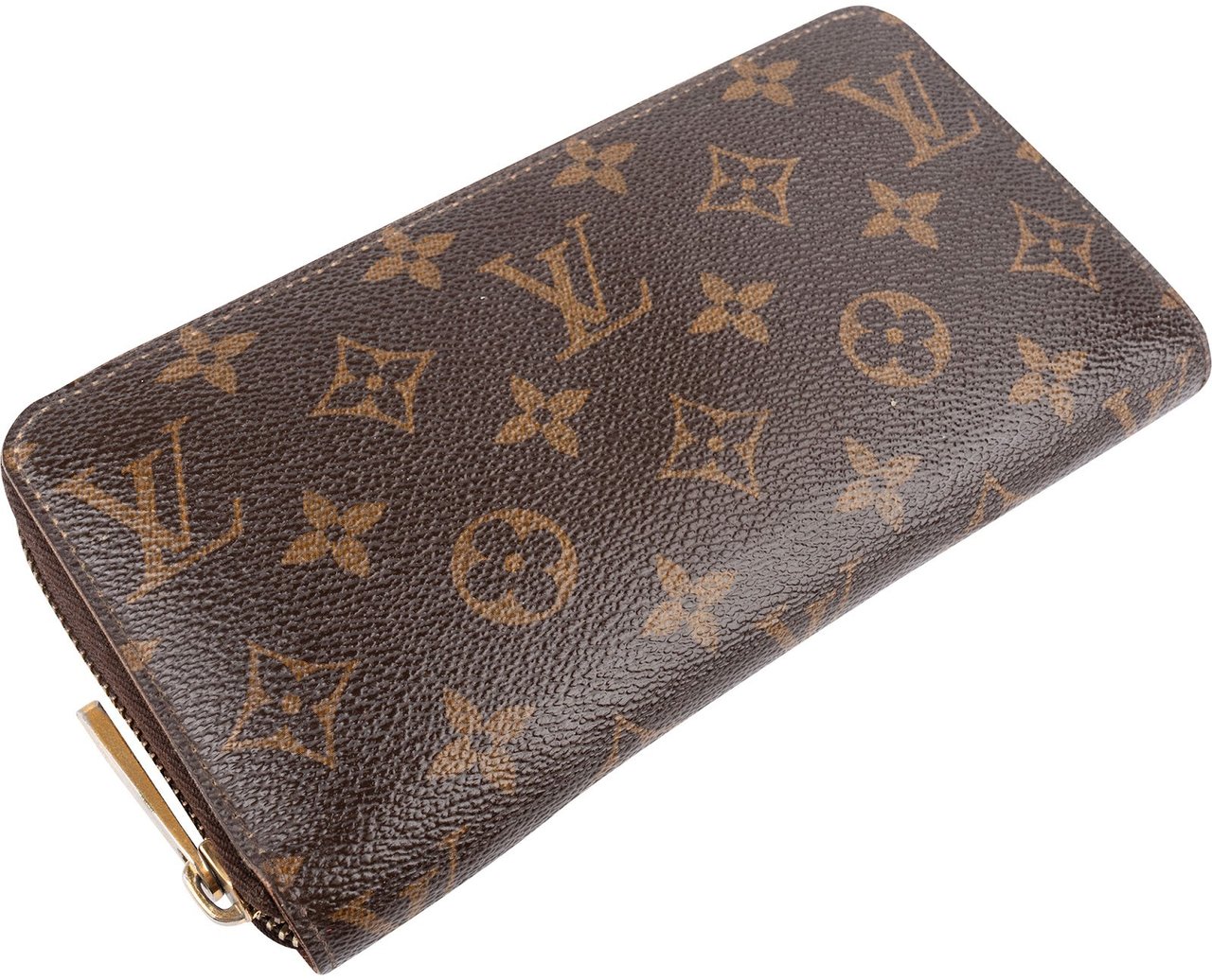 Louis Vuitton Monogram Canvas Zippy Wallet Bruin