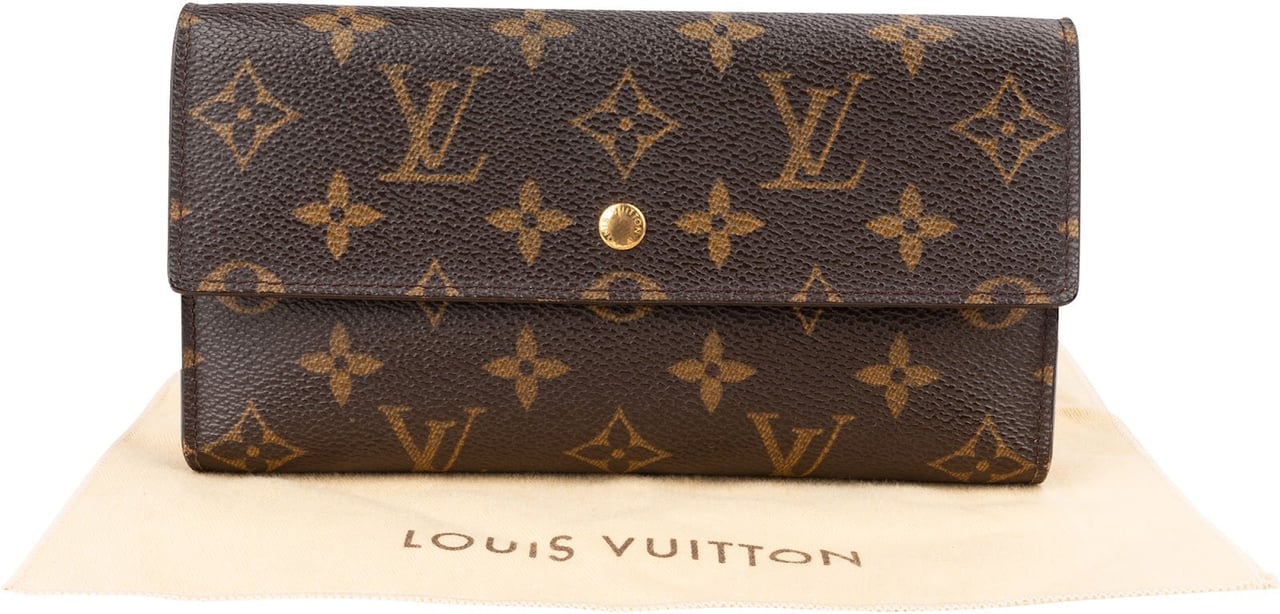 Louis Vuitton Monogram Canvas Sarah Wallet Bruin