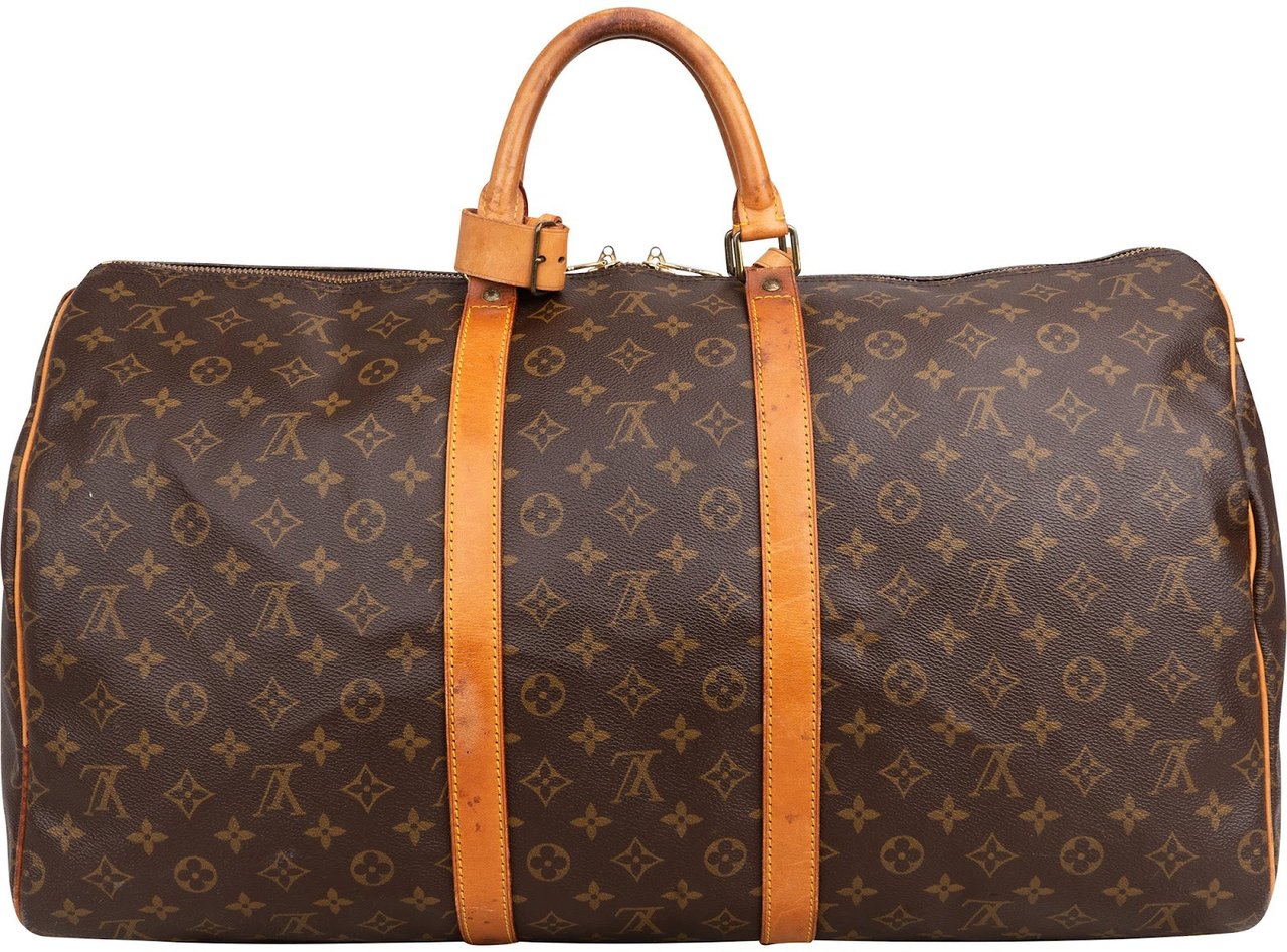 Louis Vuitton Monogram Canvas Keepall 55 Travel Bag Bruin
