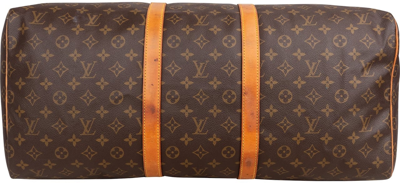 Louis Vuitton Monogram Canvas Keepall 55 Travel Bag Bruin