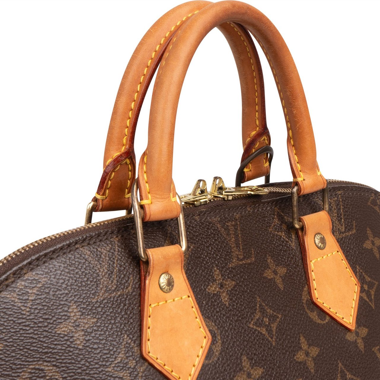 Louis Vuitton Monogram Canvas Alma PM Handbag Bruin
