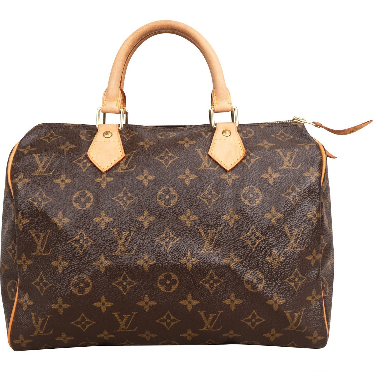 Louis Vuitton Monogram Canvas Speedy 30 Handbag Bruin