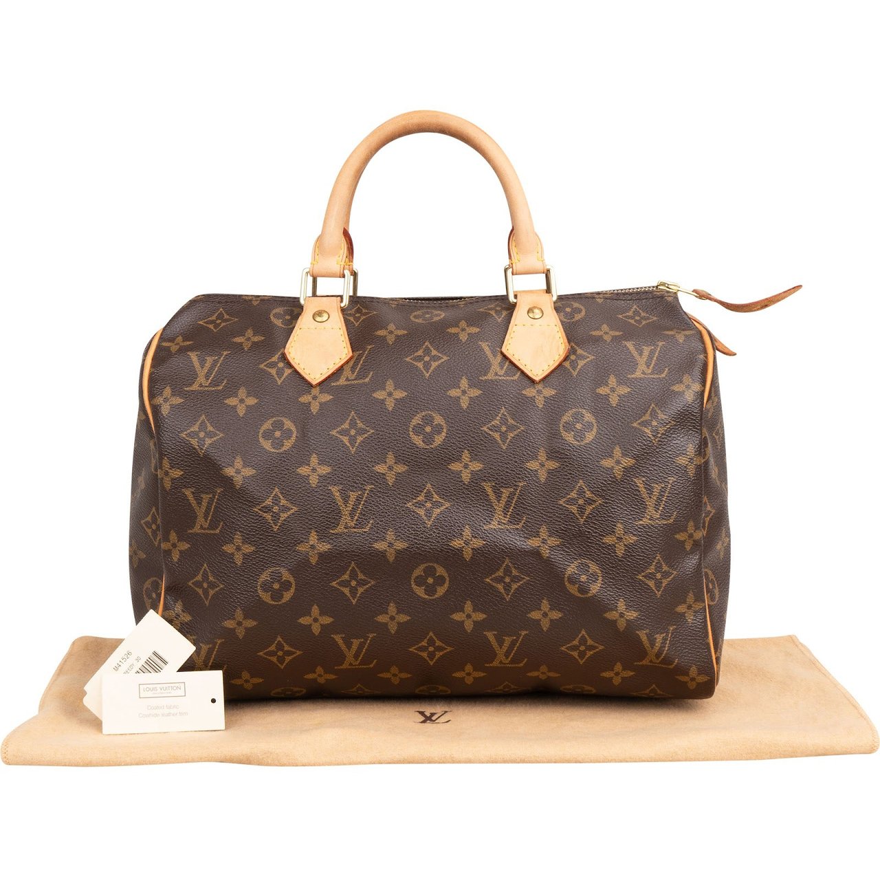 Louis Vuitton Monogram Canvas Speedy 30 Handbag Bruin